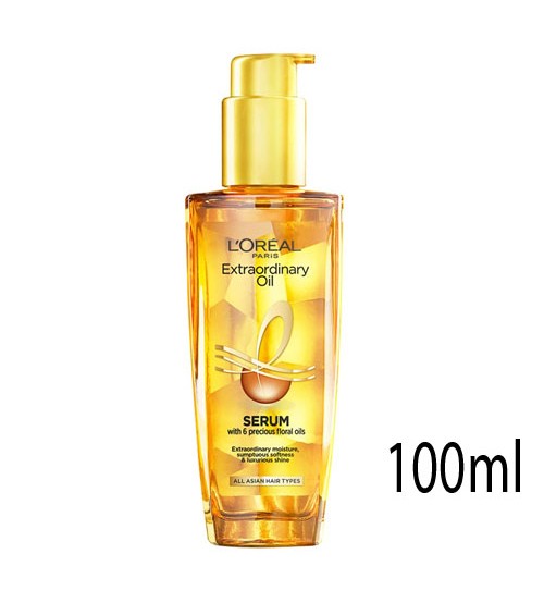 Loreal Paris Serum Extraordinary Oil Protection and Shine For Dry Hair With 6 Rare Flower Oils 100ml